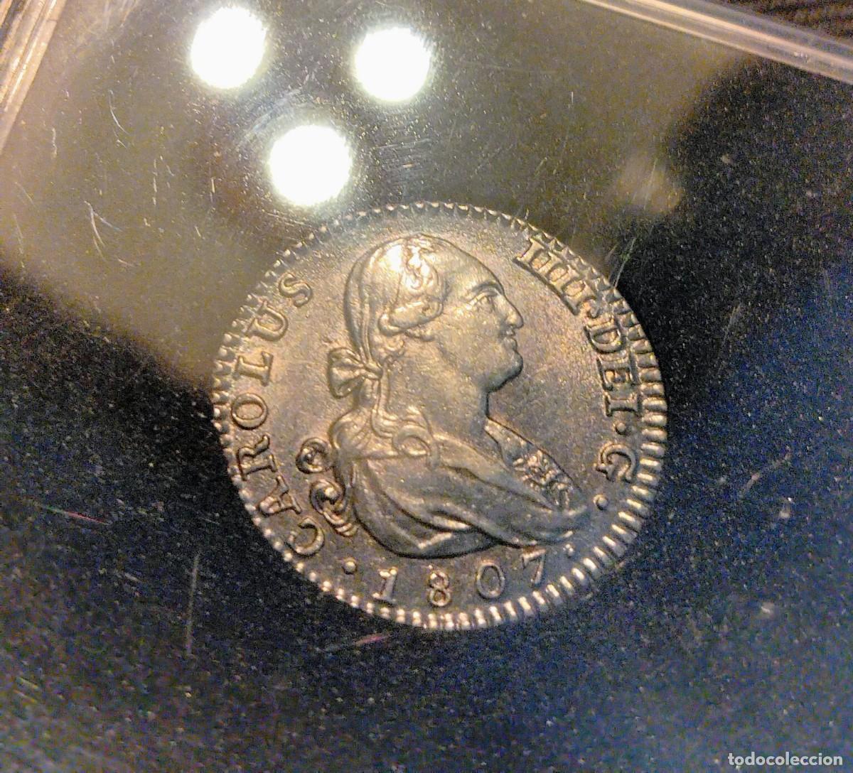 Monedas de Espa&ntilde;a: FDC!! Gema! Carlos IV 1 real 1807 Madrid