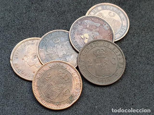 Moedas de Espanha: Lote de 6 monedas de Alfonso XIII | Espa&ntilde;a