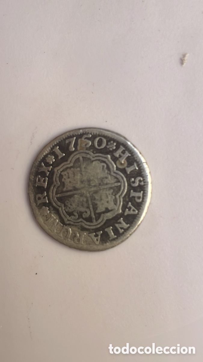 Monedas de Espa&ntilde;a: 1 Real de Plata 1750 Sevilla - Foto 2