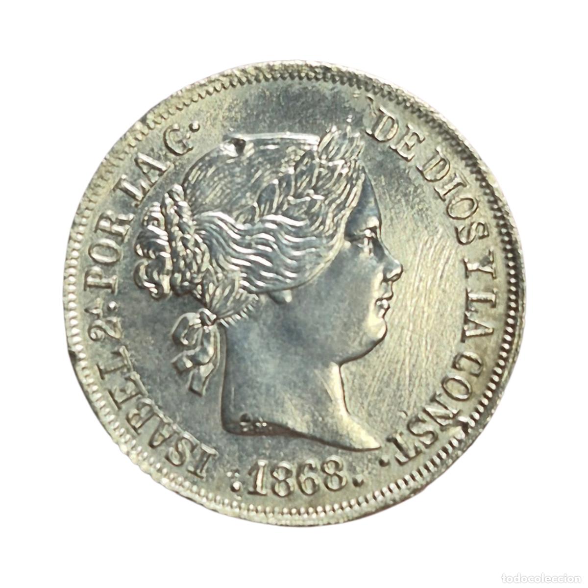 Monedas de Espa&ntilde;a: NT/ ISABEL II 20 CTS ESCUDO 1868 (E1504) - Foto 1