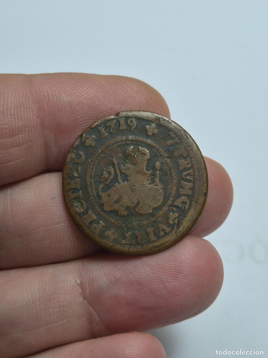 Monedas de Espa&ntilde;a: NT/ FELIPE V 4 MARAVEDIES 1719 ZARAGOZA (E1527)