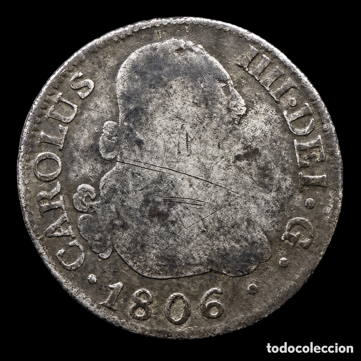 Monedas de Espa&ntilde;a: 2 reales. Carlos IV. 1806 - Foto 2
