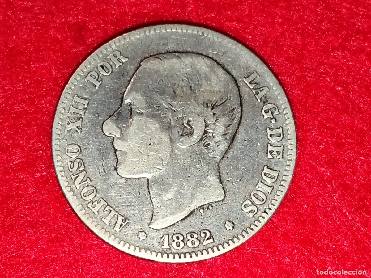Moedas de Espanha: MONEDA PLATA 2 PESETAS 1882 ALFONSO XII - ESPA&Ntilde;A
