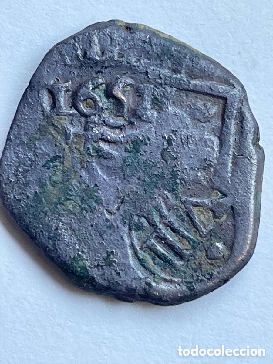 M&uuml;nzen von Spanien: Antigua moneda de Felipe IV a&ntilde;o 1652