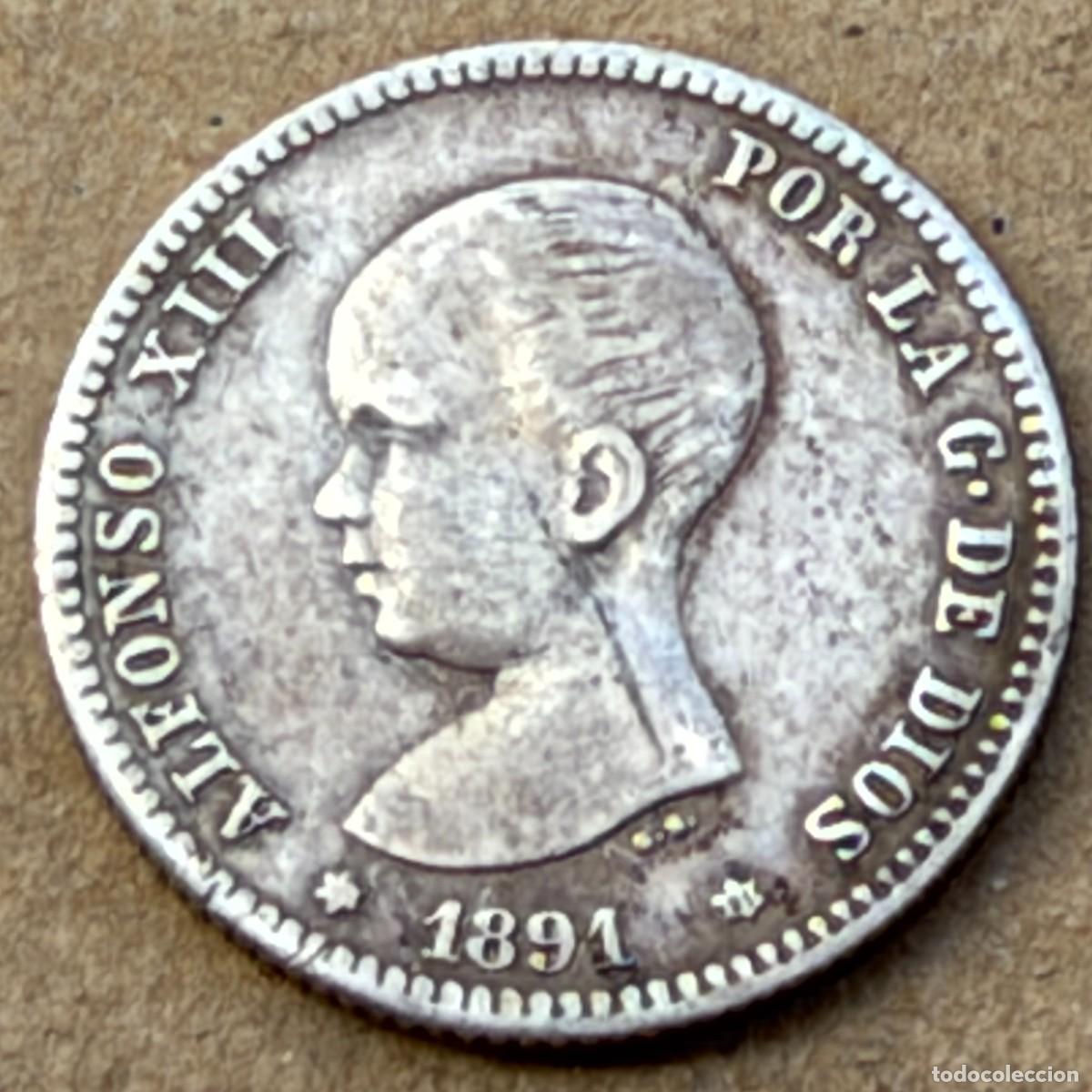 Monedas de Espa&ntilde;a: MONEDA DEL REY ALFONSO XIII PLATA - Foto 1