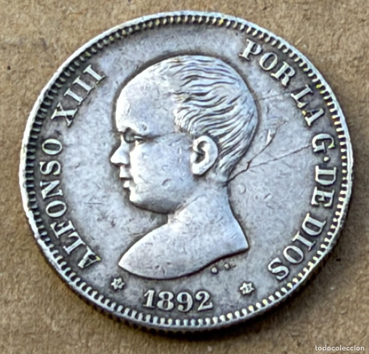Monedas de Espa&ntilde;a: MONEDA DEL REY ALFONSO XIII PLATA - Foto 1