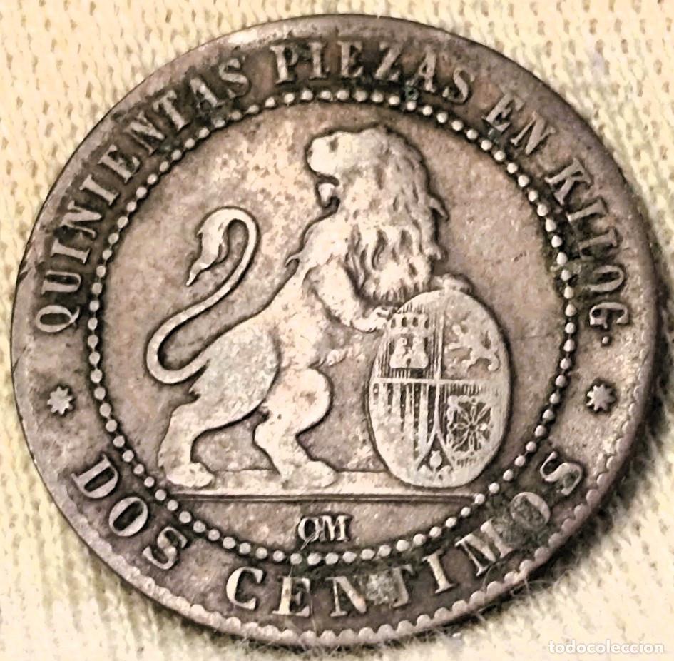 Monedas de Espa&ntilde;a: Espa&ntilde;a &ndash; 2 C&eacute;ntimos 1870 OM &ndash; Gobierno Provisional &ndash; Barcelona &ndash; Lote 863