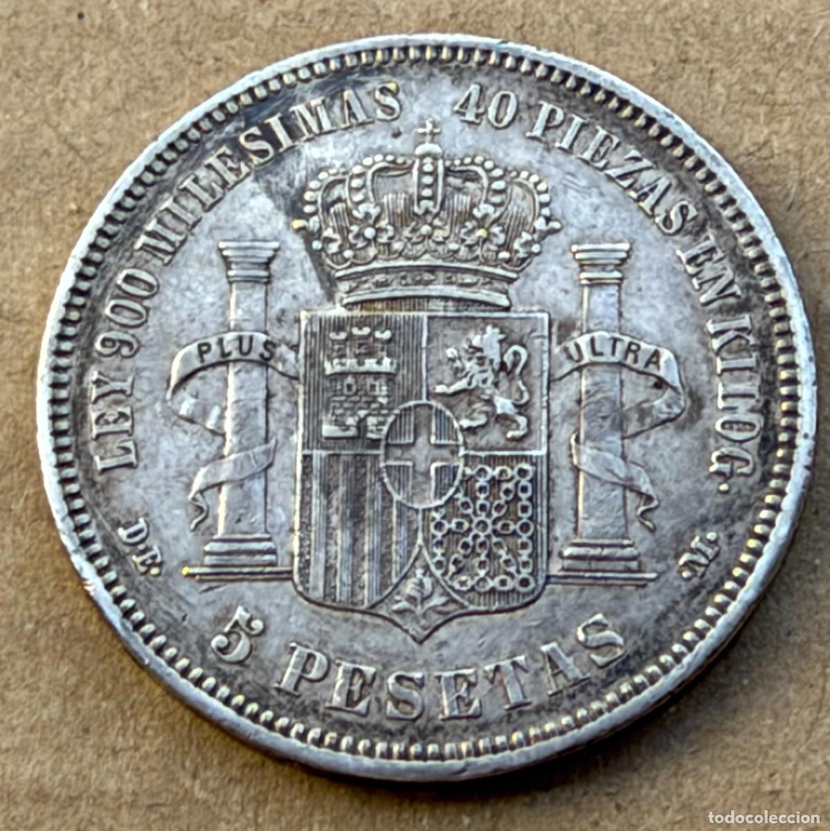 Monedas de Espa&ntilde;a: MONEDA DEL REY ALFONSO XII PLATA - Foto 2