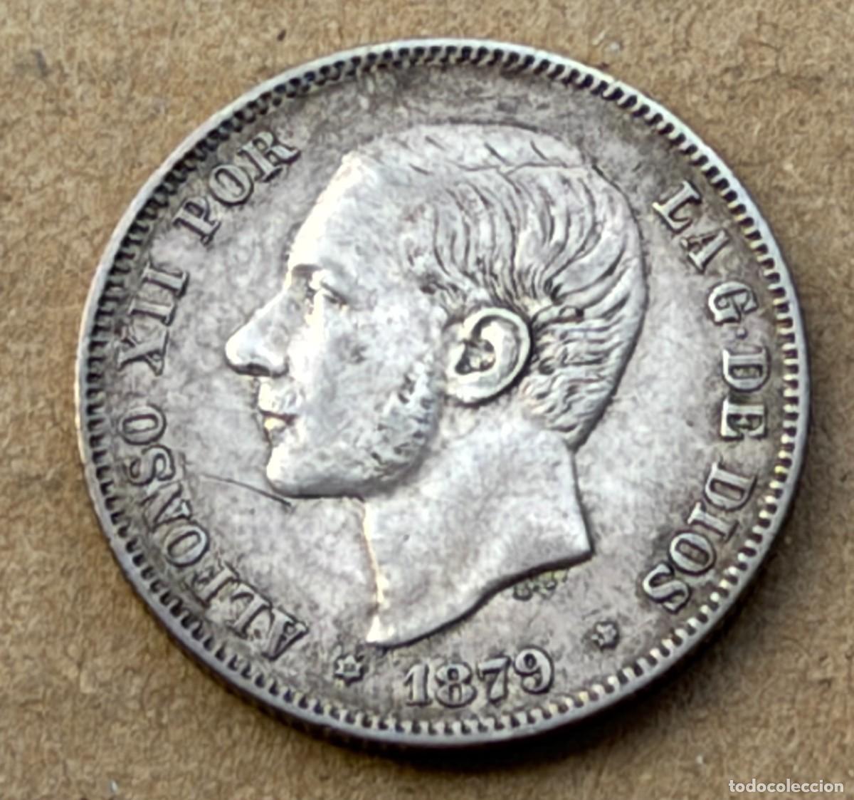 Monedas de Espa&ntilde;a: MONEDA DEL REY ALFONSO XII PLATA - Foto 1