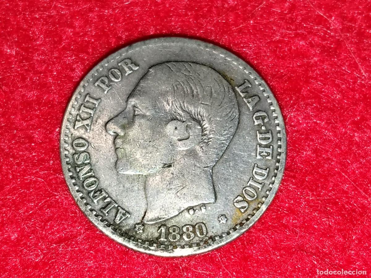 Monedas de Espa&ntilde;a: MONEDA PLATA 50 CENTIMOS 1880 ALFONSO XII - ESPA&Ntilde;A