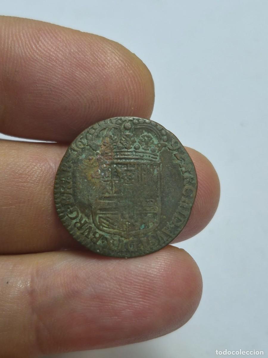 Monedas de Espa&ntilde;a: NT/ IMPERIO ESPA&Ntilde;OL PAISES BAJOS CARLOS II LIARD 1692 AMBERES BRABANTE (E1529)