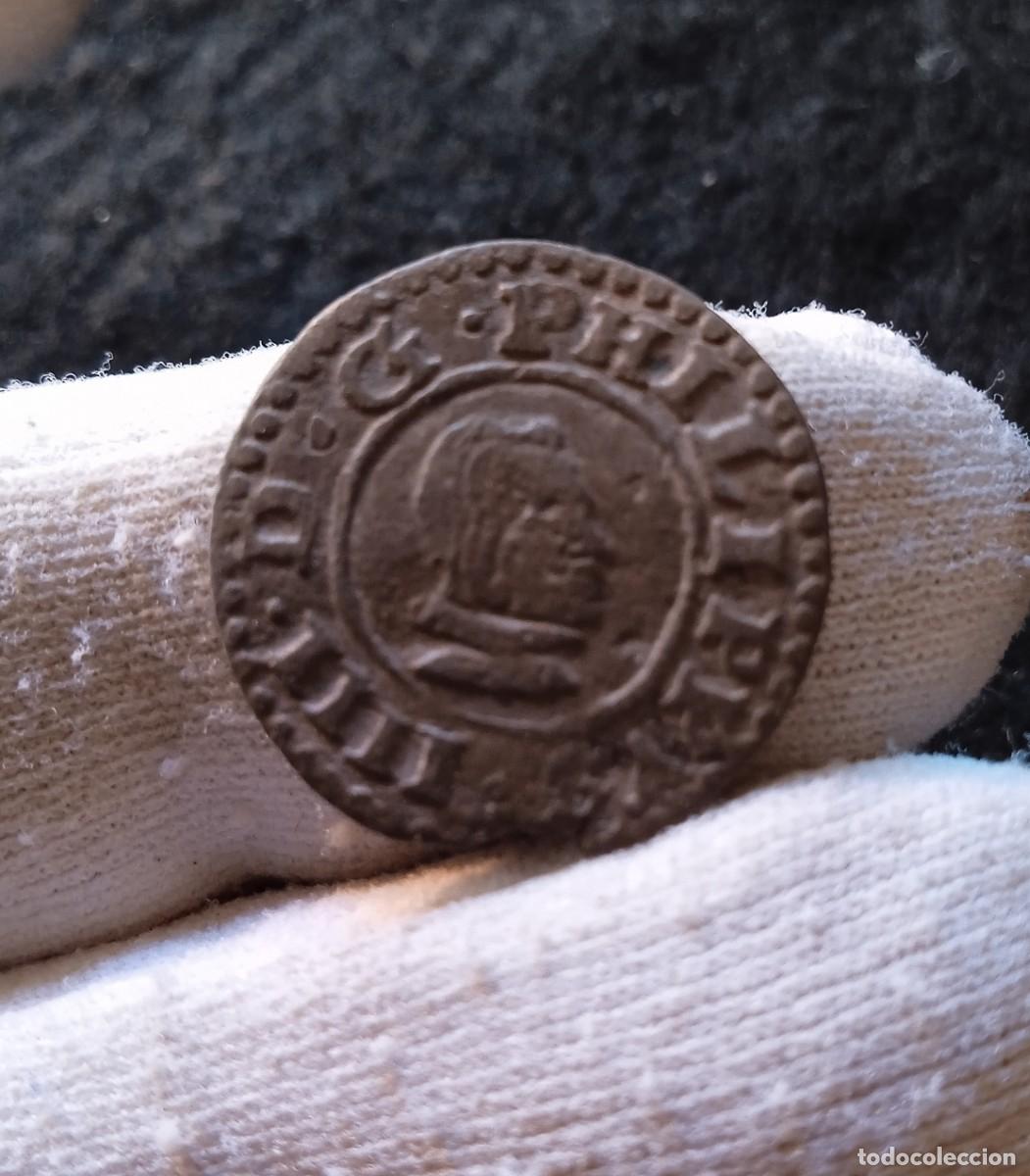 M&uuml;nzen von Spanien: Escasos 8 maravedis de Felipe IV , CECA SEVILLA,FECHA 1663