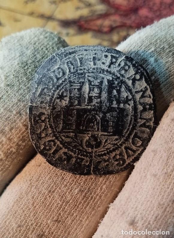 Monedas de Espa&ntilde;a: Escasos 2 maravedis de los Reyes Catolicos, CECA Sevilla ,S-S