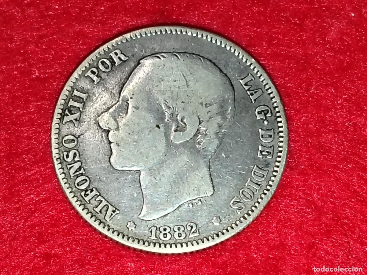 Coins of Spain: MONEDA PLATA 2 PESETAS 1882 ALFONSO XII - ESPA&Ntilde;A