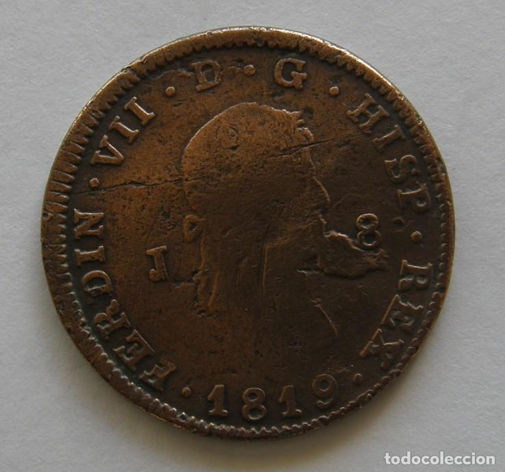Monedas de Espa&ntilde;a: MONEDA FERDIN VII 1819 - Foto 2