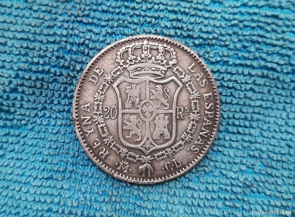 Moedas de Espanha: 20 Reales 1837, Madrid. Falsa de epoca