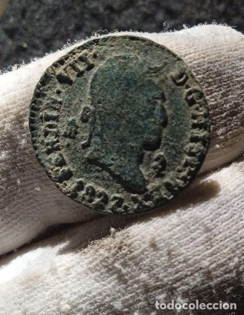 Moedas de Espanha: Bonitos 2 maravedis de Fernando VII , CECA SEGOVIA,FECHA 1827