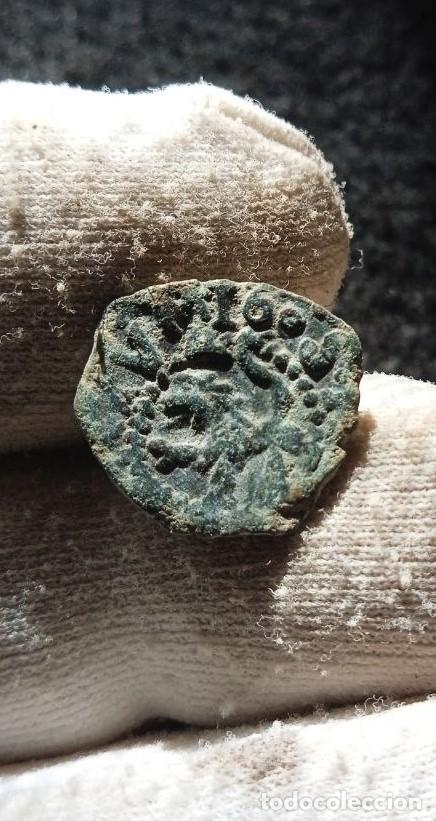 M&uuml;nzen von Spanien: Escasos 4 maravedis de Felipe III , CECA CORU&Ntilde;A,FECHA 1603