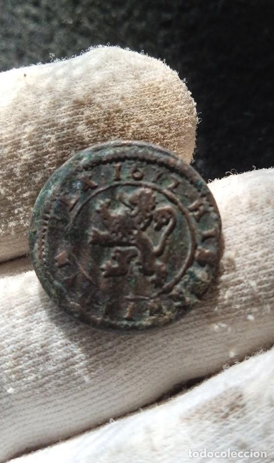 Moedas de Espanha: Escasos 4 maravedis de Felipe IV , CECA SEGOVIA,FECHA 1622