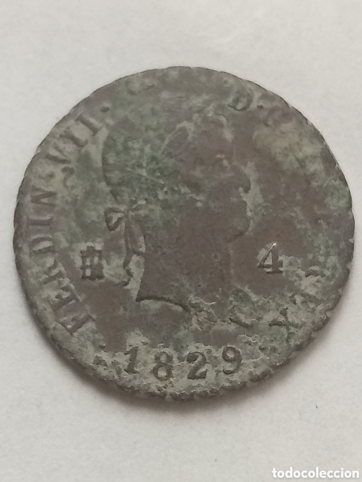 Moedas de Espanha: FERNANDO VII - A&Ntilde;O 1829 -SEGOVIA- 4 MARAVEDIES