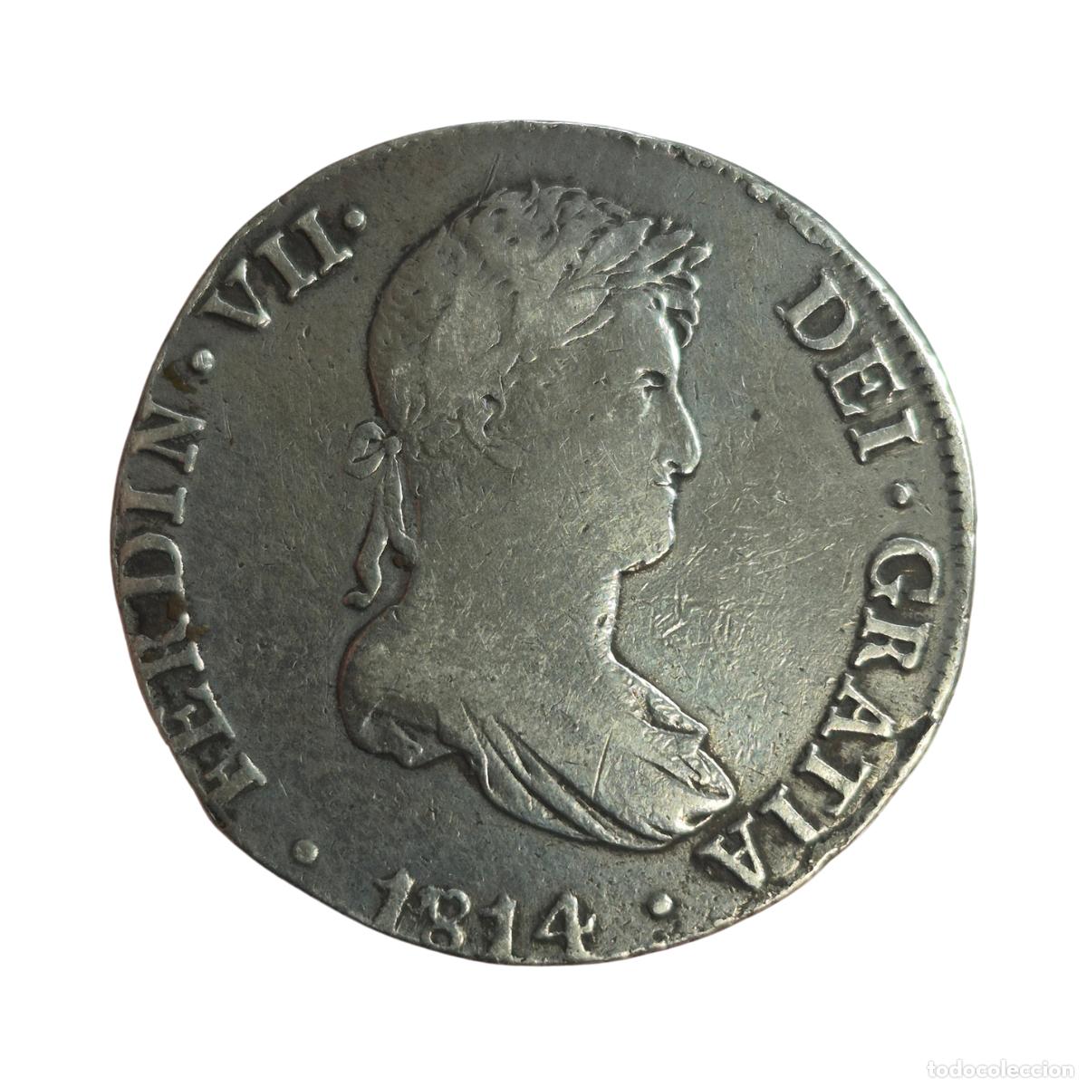 Monedas de Espa&ntilde;a: NT/ FERNANDO VII 8 REALES 1814 LIMA (E1531)