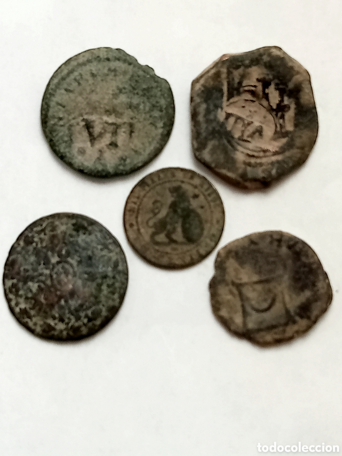 Monedas de Espa&ntilde;a: 5 MONEDAS DE DIFERENTES EPOCAS - Foto 2
