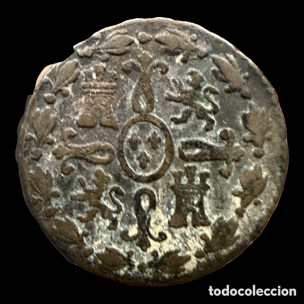 Monedas de Espa&ntilde;a: Lote 4 monedas 2 maraved&iacute;s Ferando VII - Foto 3