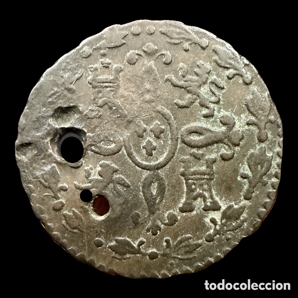 Monedas de Espa&ntilde;a: Lote 4 monedas 2 maraved&iacute;s Ferando VII - Foto 5