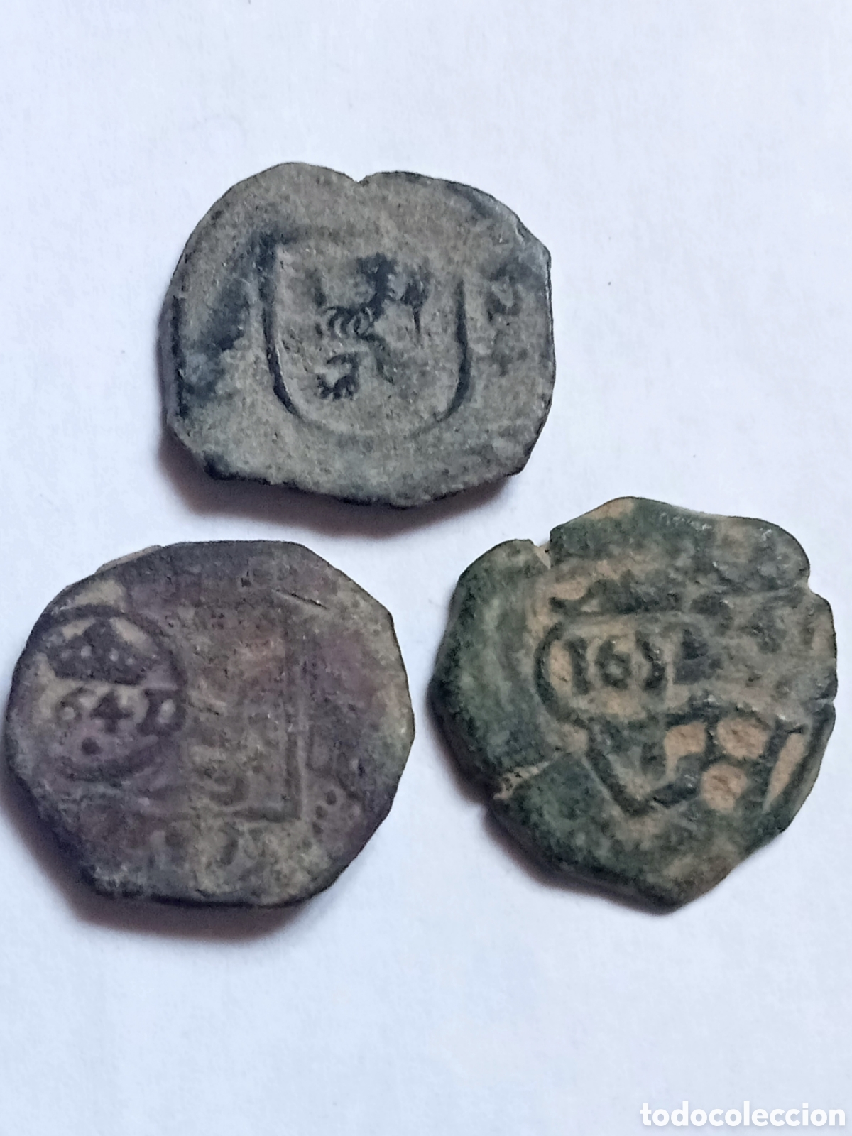 Monedas de Espa&ntilde;a: 3 FELIPE IV - SIGLO XVII - VIII MARAVEDIES