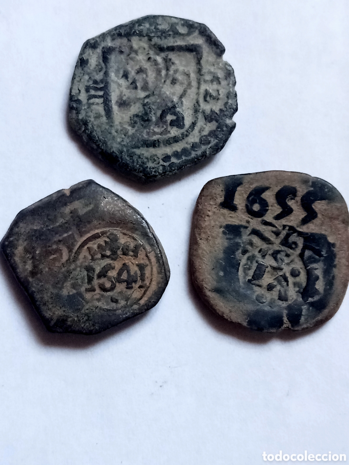 Monedas de Espa&ntilde;a: 3 FELIPE IV - SIGLO XVII - VIII MARAVEDIES