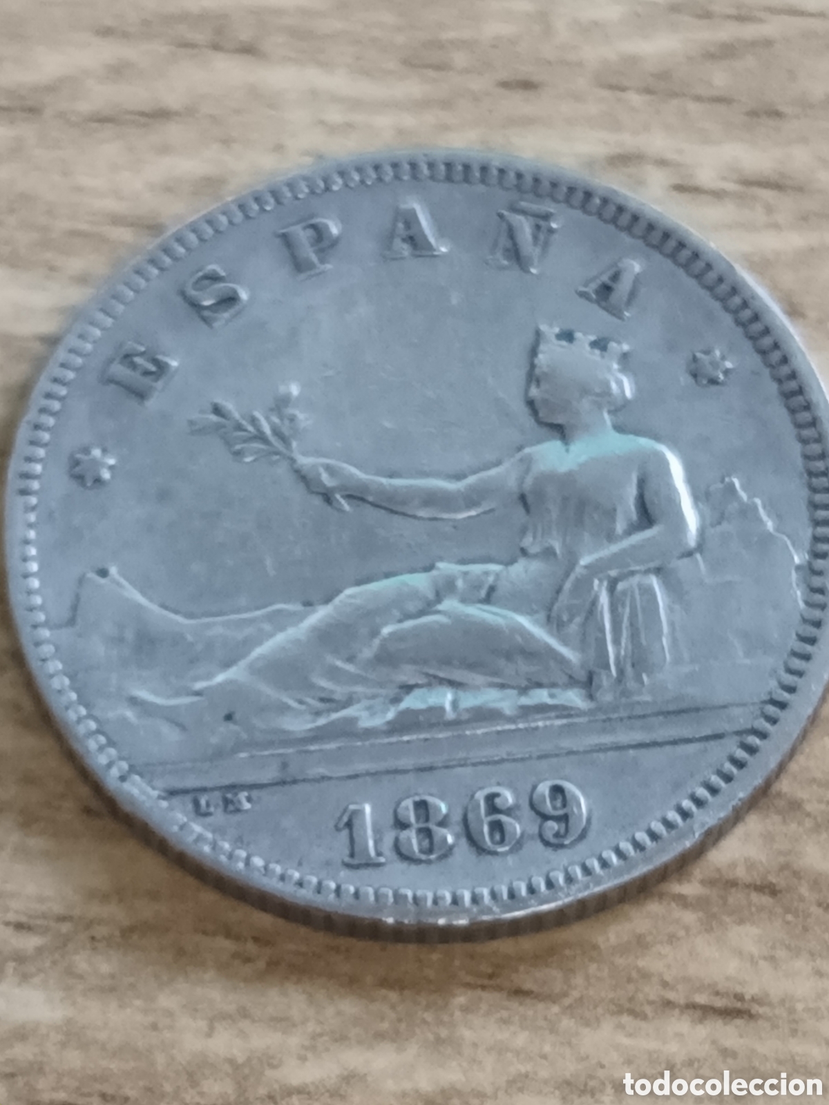Monedas de Espa&ntilde;a: MONEDA DE 2 PESETAS GOBIERNO PROVISIONAL PLATA A&Ntilde;O 1869