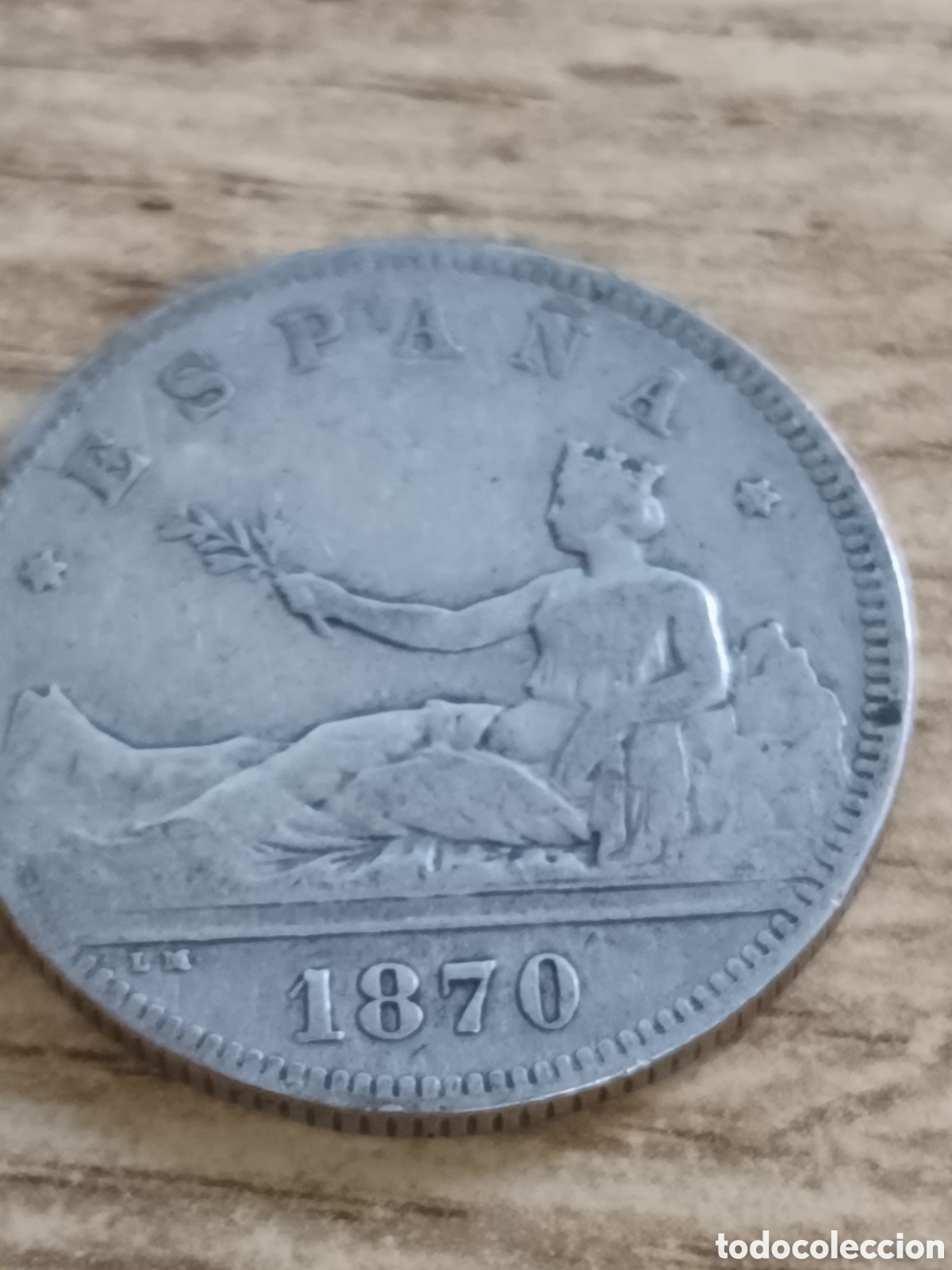 Monedas de Espa&ntilde;a: MONEDA DE PLATA DE 2 PESETAS A&Ntilde;O 1870 - Foto 1