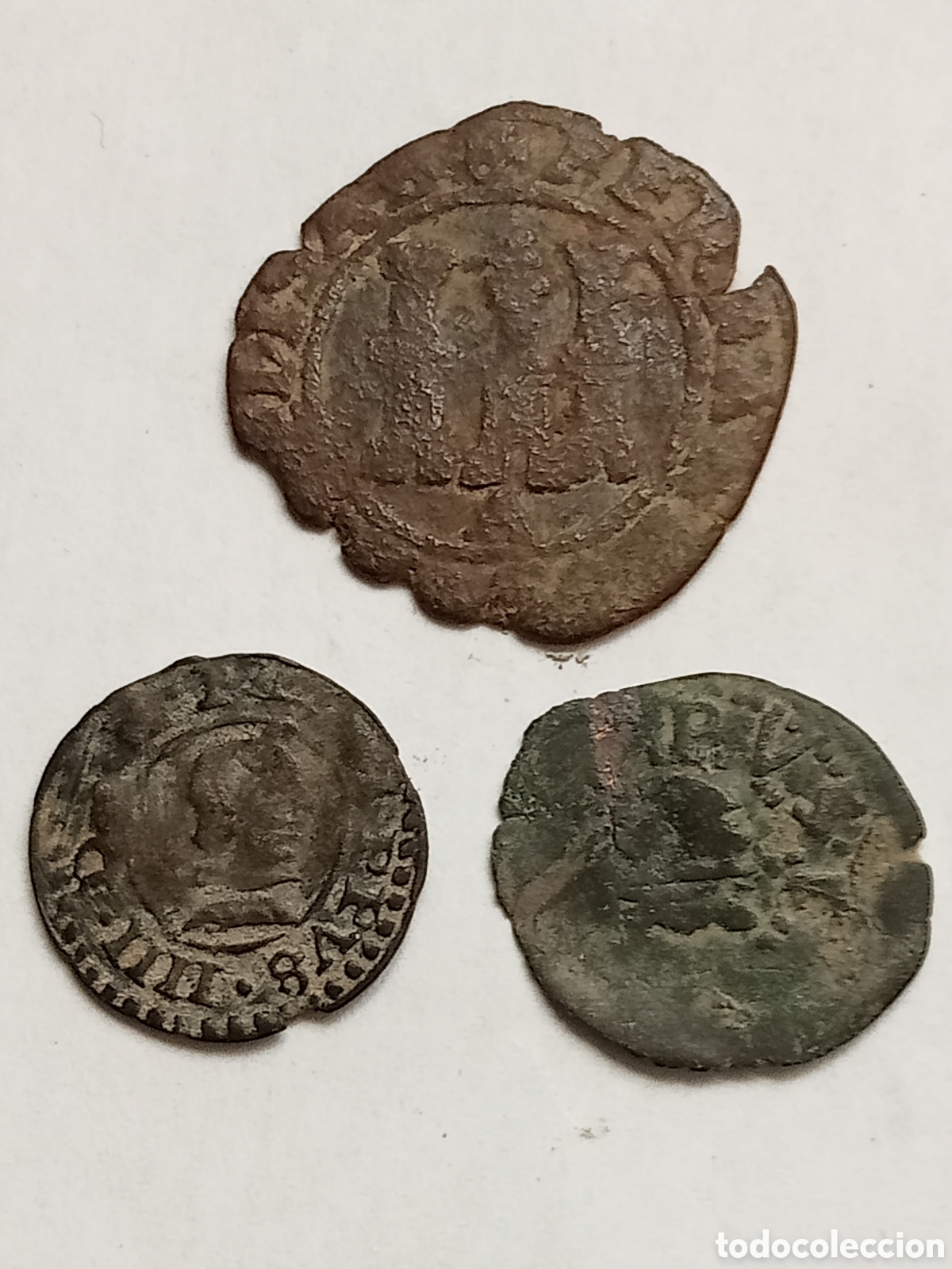 Monete da Spagna: REYES CATOLICOS (1)-FELIPE IV (2)-SIGLO XVI-XVII