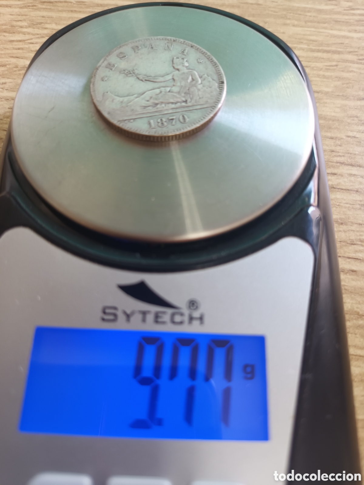 Monedas de Espa&ntilde;a: MONEDA DE PLATA DE 2 PESETAS A&Ntilde;O 1870 - Foto 3
