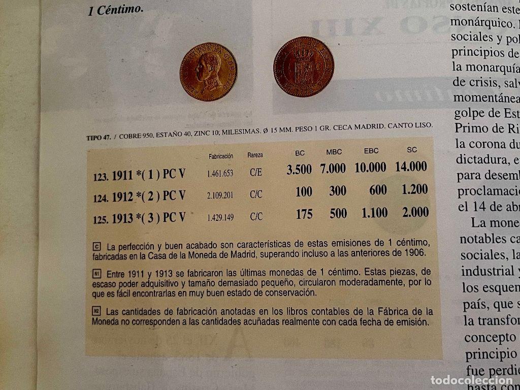Monedas de Espa&ntilde;a: RARISIMA 1 C&Eacute;NTIMO 1911 ALFONSO XII - Foto 3
