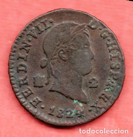 Monedas de Espa&ntilde;a: CARLOS III - 2 MARAVEDIES 1824 SEGOVIA