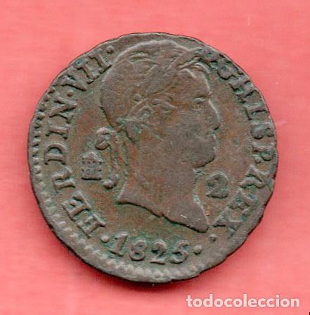Monedas de Espa&ntilde;a: CARLOS III - 2 MARAVEDIES 1825 SEGOVIA