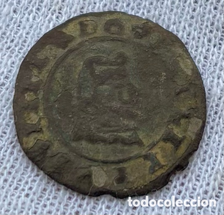 M&uuml;nzen von Spanien: Moneda 8 Maravedis 1663 Granada. FELIPE IV