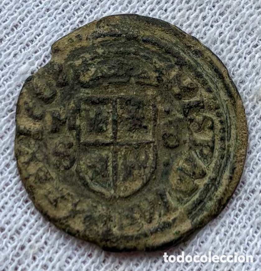 Monedas de Espa&ntilde;a: Moneda 8 Maravedis 1663 Madrid. FELIPE IV - Foto 2