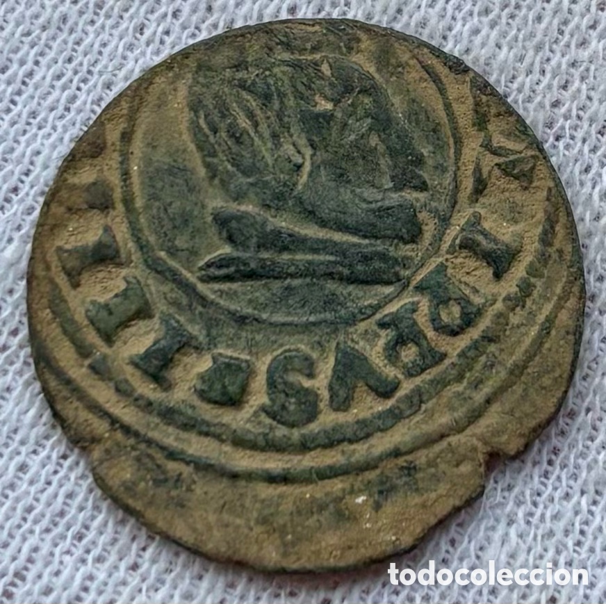 M&uuml;nzen von Spanien: Moneda 16 Maravedis 1662? Madrid. FELIPE IV