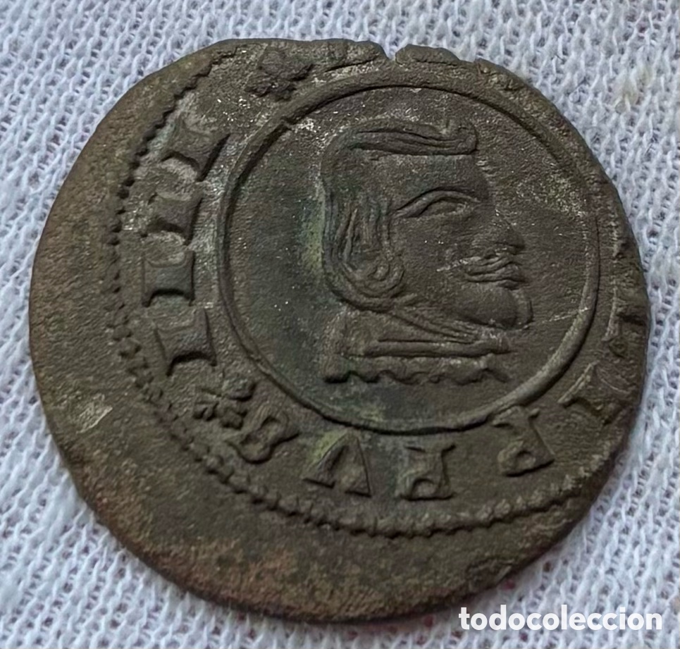 Monete da Spagna: Moneda 16 Maravedis 1663 Granada. FELIPE IV