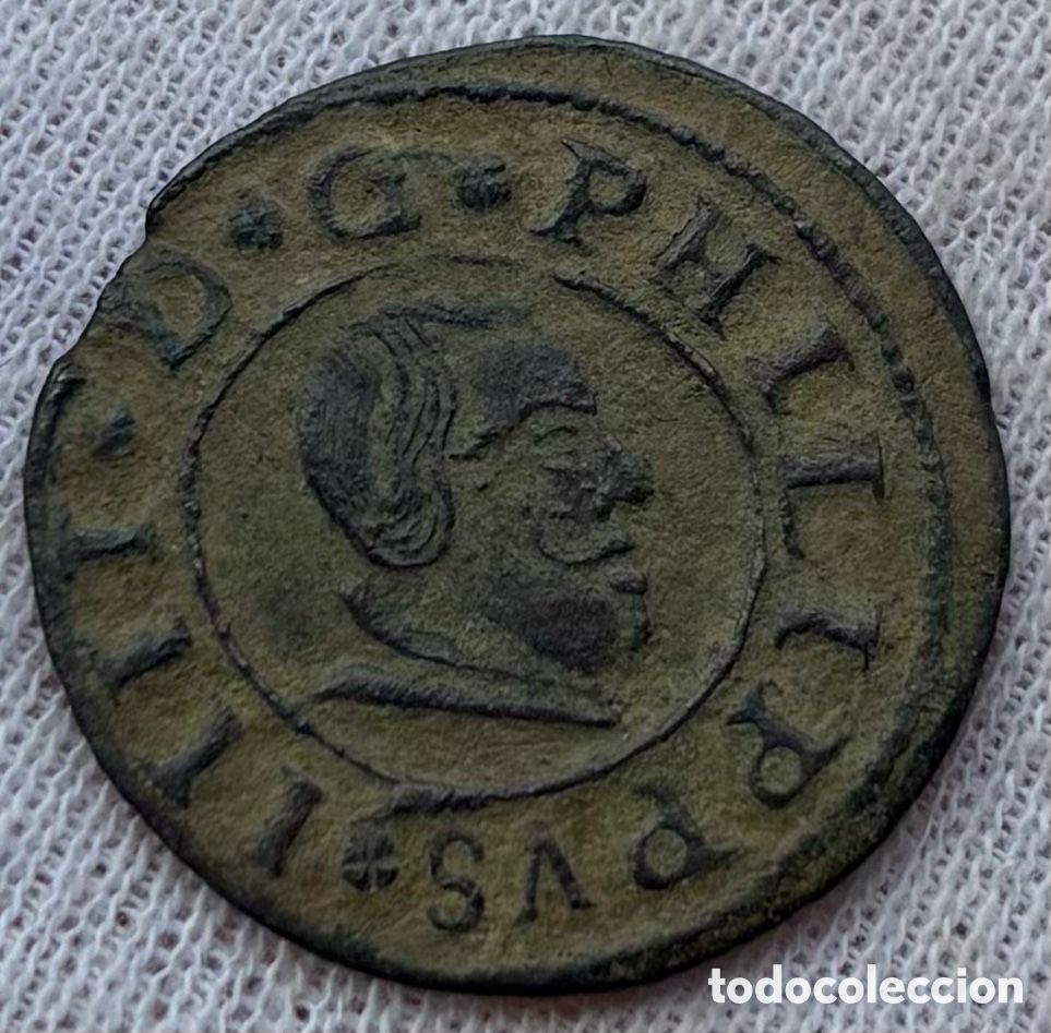 Monete da Spagna: Moneda 16 Maravedis 1663 Madrid. FELIPE IV