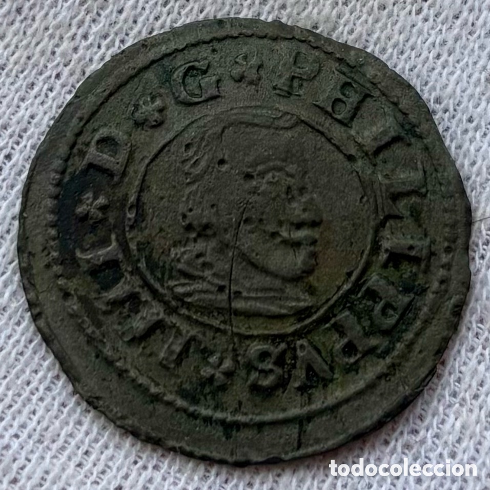 Monedas de Espa&ntilde;a: Moneda 16 Maravedis 1663 Segovia. FELIPE IV - Foto 1