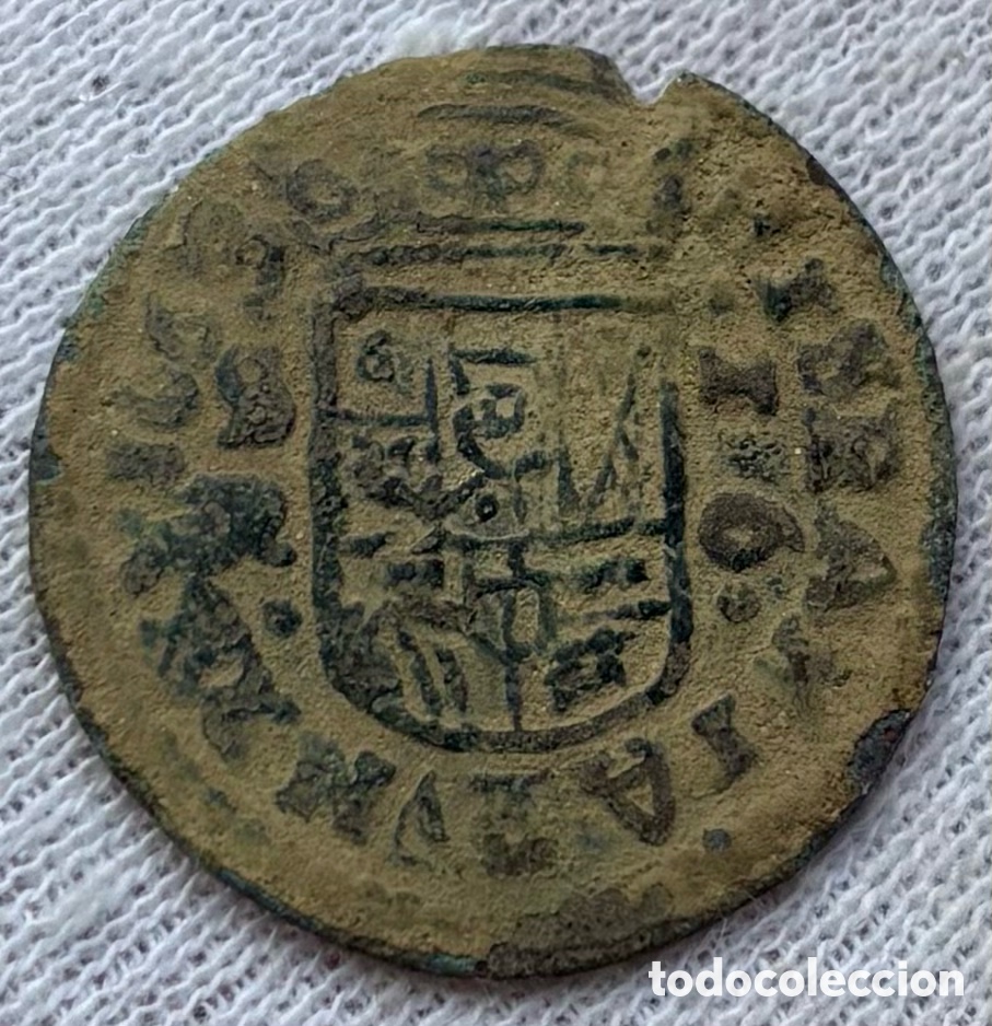 Monedas de Espa&ntilde;a: Moneda 16 Maravedis 1663 Sevilla. FELIPE IV - Foto 2