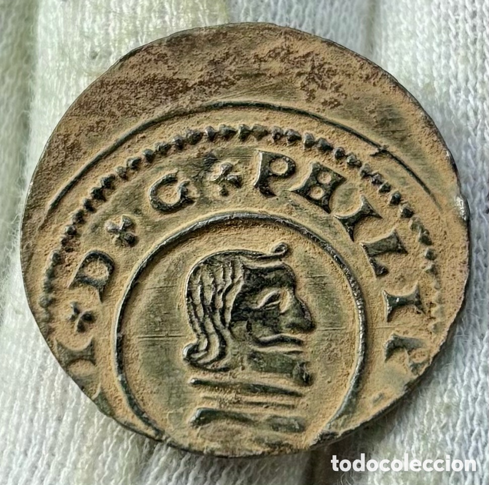 Monete da Spagna: Moneda 16 Maravedis 1664 C&oacute;rdoba . FELIPE IV