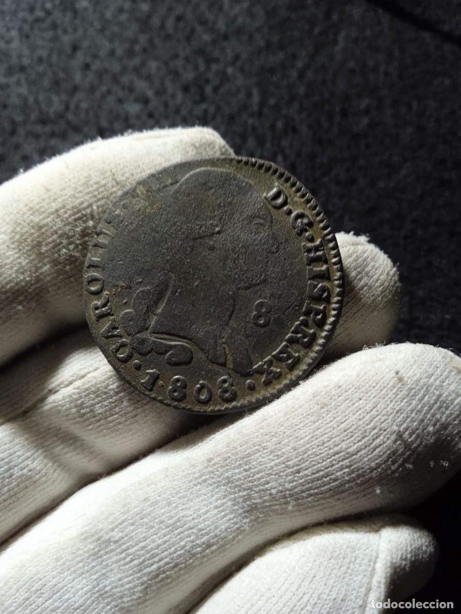 Moedas de Espanha: Bonitos 8 maravedis de Carlos IV ,FECHA 1808