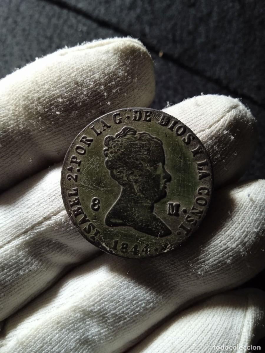 Moedas de Espanha: Bonitos 8 maravedis de Isabel II , CECA SEGOVIA,FECHA 1844