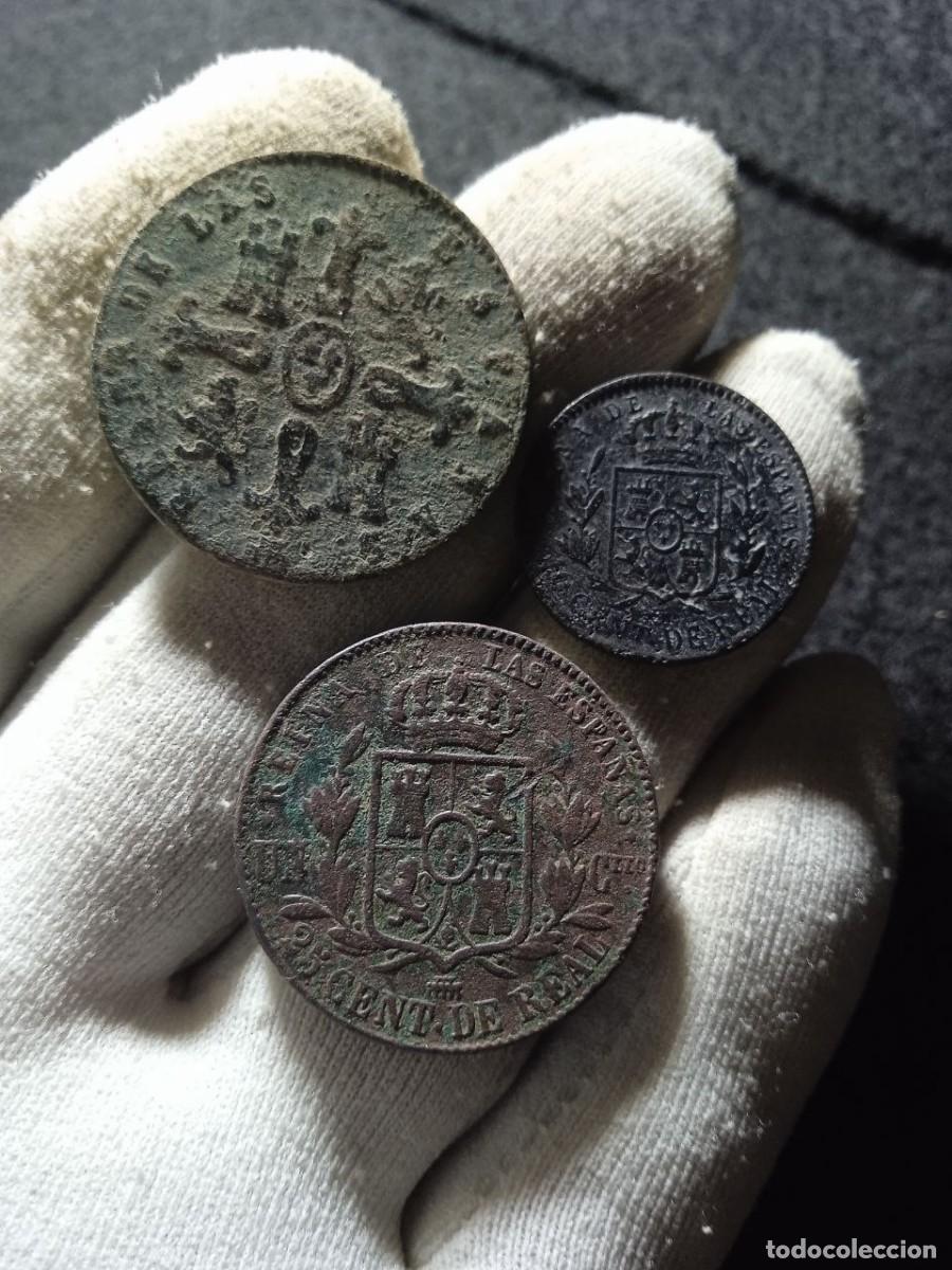 Moedas de Espanha: LOTE DE 3 MONEDAS DE ISABEL II , datos visibles