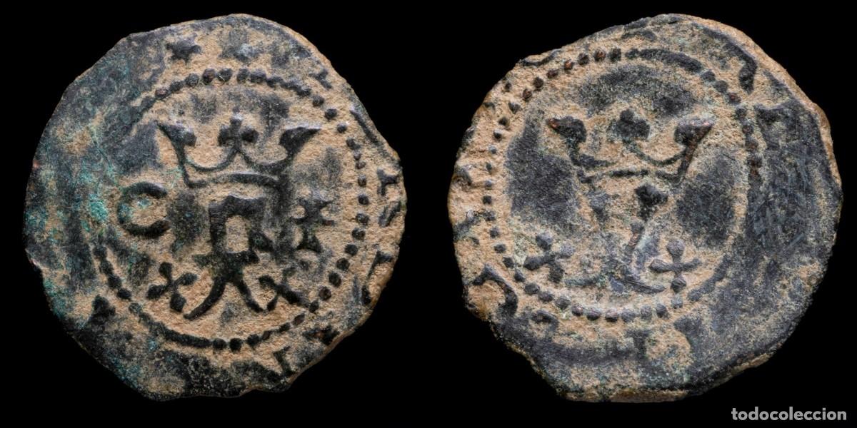 Monete da Spagna: 1474-1504, Blanca Catholic Kings, Cuenca Mint - 16 mm / 0,95 gr.