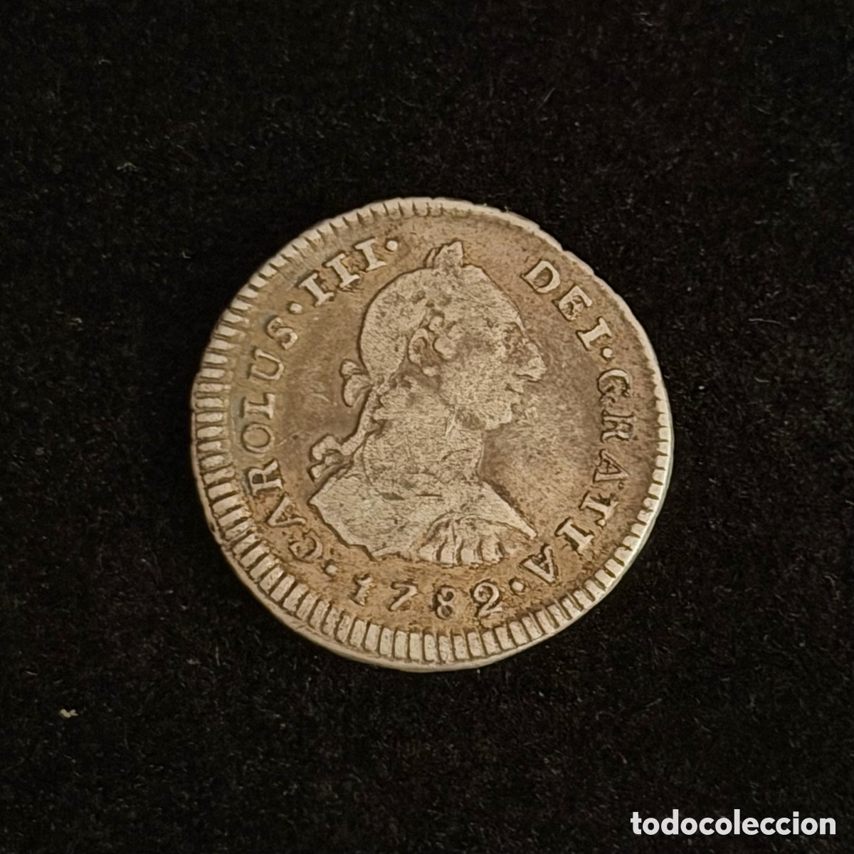 Monete da Spagna: 1 Real Carlos III 1782 Lima plata MBC